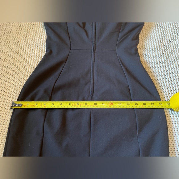 H&M Sheath Bodycon Sleeveless Midi Little Black Dress Size 6 EUC - Picture 7 of 9